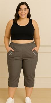 Immagine di CURVY GIRL THREE QUARTER STRETCH COTTON CROP TROUSER